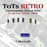 Commodore 64, Commodore 128, Vic 20, Plus 4, C16 Recap Capacitor Kits
