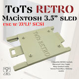 Apple Macintosh 3.5” Drive sled for ZULU SCSI 3d Printed Mac Color Classic