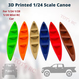 Canoe 3D Printed Model RC Car Crawler Accessories 1/24 1/28 1/20 Scale