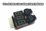 Lipo Battery Low Voltage Alarm 1S-8S Buzzer For RC Lipo Battery