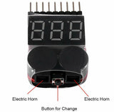 Lipo Battery Low Voltage Alarm 1S-8S Buzzer For RC Lipo Battery