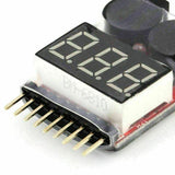 Lipo Battery Low Voltage Alarm 1S-8S Buzzer For RC Lipo Battery