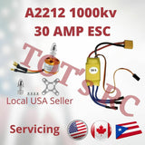 A2212 1000KV Motor 30AMP ESC 30a ESC 3s ESC DEANS | XT60 rc airplane heli drone