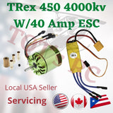F2835 3700 - 4000KV Motor With 40Amp ESC For ALIGN TREX /Clone T-rex 450 rc heli