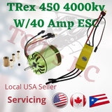F2835 3700 - 4000KV Motor With 40Amp ESC For ALIGN TREX /Clone T-rex 450 rc heli