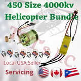 F2835 3700KV 4000kv Trex 450 Bundle 40 Amp ESC 40a ESC 4s ESC MG90s Mini Servos