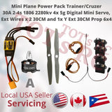 Mini Scratch Build Kit A/F 30A ESC 3s-4s ESC | Es9051 Micro Servo Digital w/prop