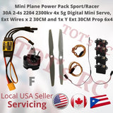 Mini Scratch Build Kit A/F 30A ESC 3s-4s ESC | Es9051 Micro Servo Digital w/prop