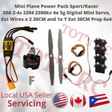 Mini Scratch Build Kit A/F 30A ESC 3s-4s ESC | Es9051 Micro Servo Digital w/prop