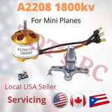 A2208 1100kv 1400kv 1800kv 2600kv Out-runner Brushless Motor