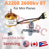A2208 1100kv 1400kv 1800kv 2600kv Out-runner Brushless Motor
