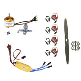 Mini RC Plane Power KIT w/Motor A2208/30A ESC/4x Servo/2x Prop