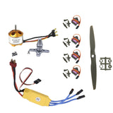 Mini RC Plane Power KIT w/Motor A2208/30A ESC/4x Servo/2x Prop