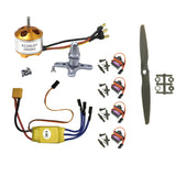 Mini RC Plane Power KIT w/Motor A2208/30A ESC/4x Servo/2x Prop