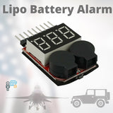 Lipo Battery Low Voltage Alarm 1S-8S Buzzer For RC Lipo Battery