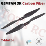 GEMFAN 3K Carbon Fiber T-Motor Propellers Fixed wing Drone 1255 1355 1455