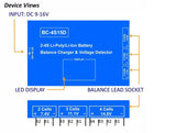 BC-4S10 Lipo Balance Charger For 2s 3s 4s Li-lon/Li-poly