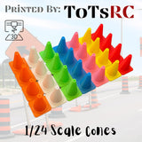 RC Car Rock Crawler Traffic Course Cones NEW COLORS