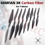 GEMFAN 3K Carbon Fiber T-Motor Propellers Fixed wing Drone 1255 1355 1455