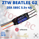 ZTW 32 Bit G2 BEATLES ESC 20A 40A  80A 100A 2-6s BEC Speed Controller