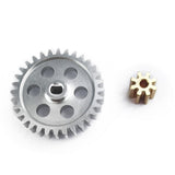 RC Metal 0.5M 32T Spur Gear 8T Pinion Conversion Kit for 1/24 SCX24
