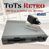 Commodore 1581 Dual Disk Drive Replica 3.5” W/ GoTek /Alternate Power & JD