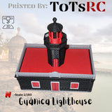 N Scale 1:160 3D Printed Building - Guanica Lighthouse Puerto Rico Limited!! Blk