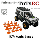 Multi Color 1/24 Scale Traffic | Course cone