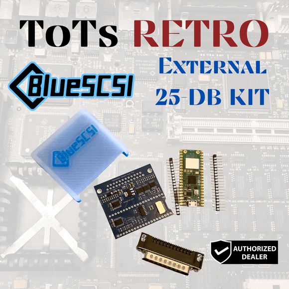BlueSCSI v2 External 25-pin DB SCSI Emulator KIT w/wi-fi, for Macintosh, PC