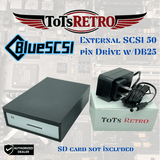BlueSCSI v2 External 50-pin to DB25 3.5" SCSI Drive Emulator w/Wi-Fi, Macintosh, Amiga, PC
