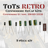 Commodore 64, Commodore 128, Vic 20, Plus 4, C16 Recap Capacitor Kits