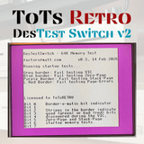 DesTEST Switch Select Commodore 64 64c c128 Multi-Tool Diagnostic Cartridge