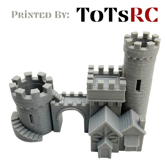N Scale 1:160 3D Printed Building - Tiny Castle Gate PLA