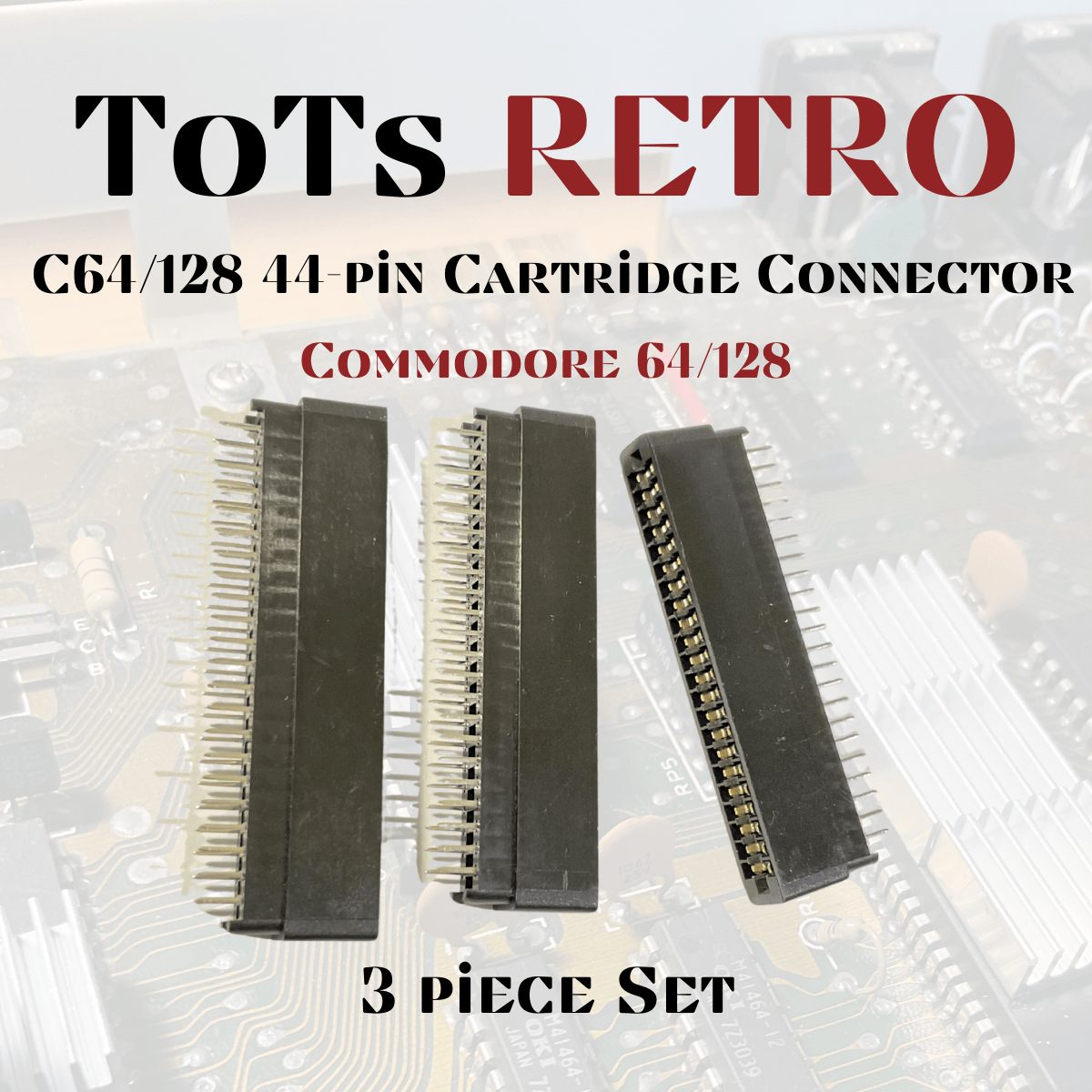 Commodore 64 128 | 3x 44 Pin, Card Edge Connector Socket | Straight 2 ...