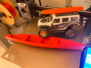 Canoe 3D Printed Model RC Car Crawler Accessories 1/10 1/12 Scale