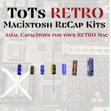 Apple Macintosh Axial Capacitors Image Close up