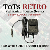 9 Volt 1 Amp Switching Power Supply for CMD FD2000 FD4000 Alternate Power 1581
