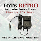 9 Volt 1 Amp Switching Power Supply for CMD FD2000 FD4000 Alternate Power 1581