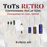 Commodore 64, Commodore 128, Vic 20, Plus 4, C16 Recap Capacitor Kits