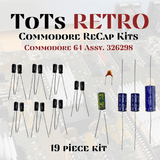 Commodore 64, Commodore 128, Vic 20, Plus 4, C16 Recap Capacitor Kits
