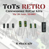 Commodore 64, Commodore 128, Vic 20, Plus 4, C16 Recap Capacitor Kits