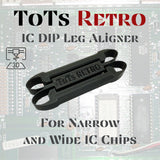 IC DIP Leg Aligner Blk For Vintage 8-Bit Chips, Commodore 64, 128 & more