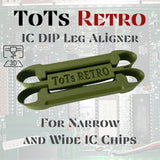 IC DIP Leg Aligner Green For Vintage 8-Bit Chips, Commodore 64, 128 & more