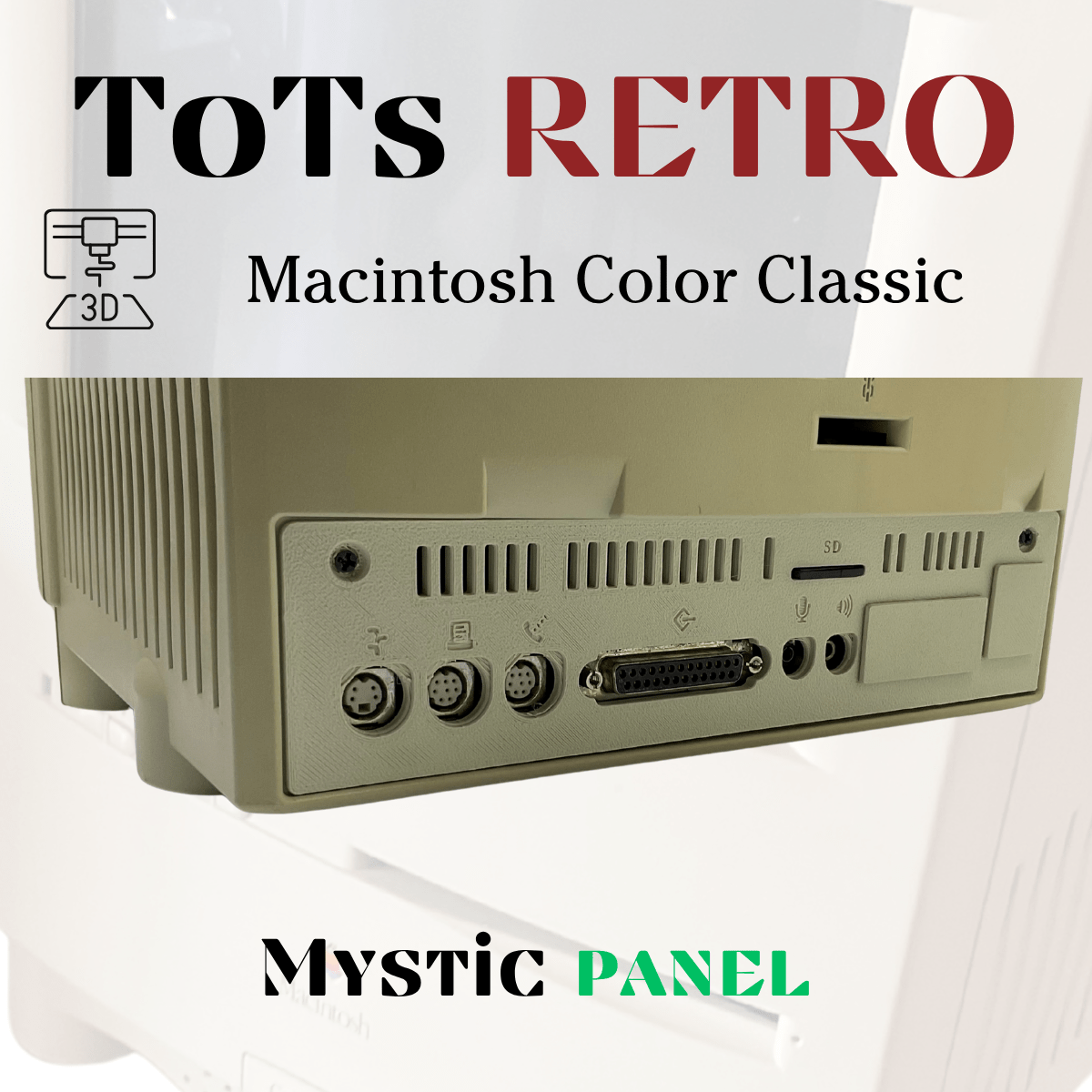 Macintosh Plus Rear Apple Macintosh Color Classic Mystic Rear Back Panel – ToTsRC/ToTsRETRO