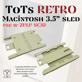 Apple Macintosh 3.5” Drive sled for ZULU SCSI 3d Printed Mac Color Classic