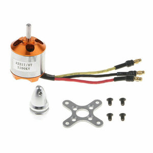 A2217 1100KV Brushless Motor for RC Plane/Fixed Wing UAV 10'' Prop 1050 drone