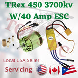 F2835 3700 - 4000KV Motor With 40Amp ESC For ALIGN TREX /Clone T-rex 450 rc heli