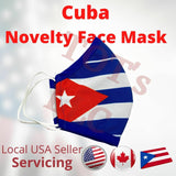 Puerto Rico Cuba Dominican Flag Novelty Face Masks One Size M/L