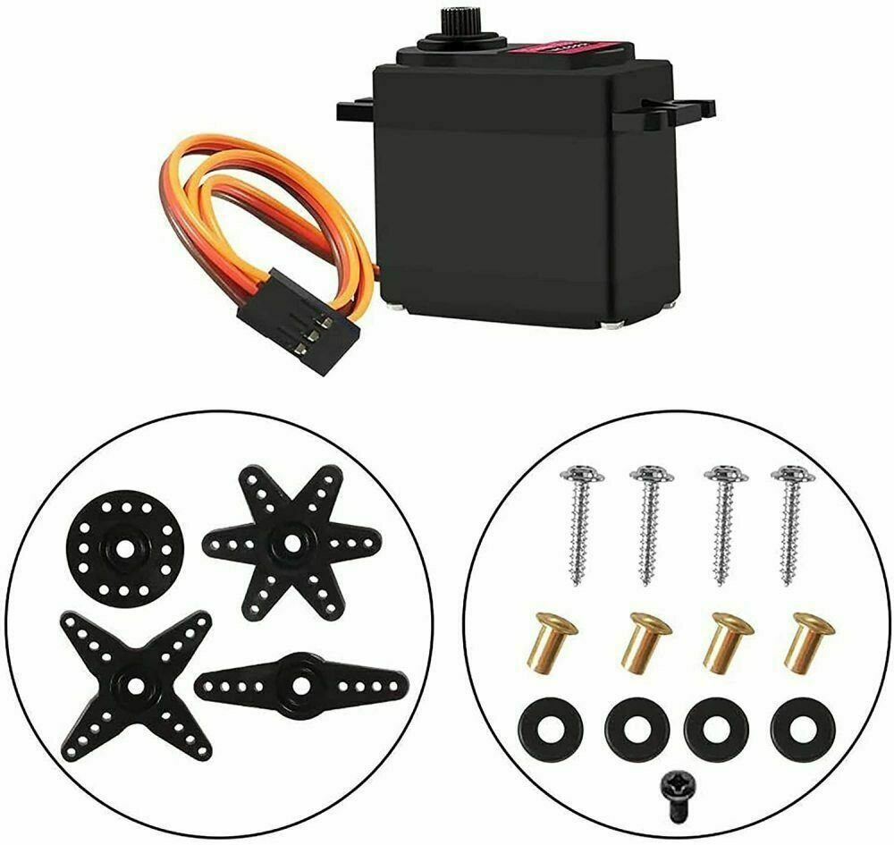 metal gear servo motor Mg996r Metal Gear 90 Torque Servo RC Car/Truck T-Rex 600 700 or Clone, Size: 1.5 in