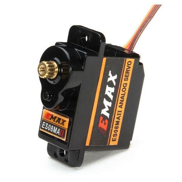 Servo analogique Mini Metal Gear pour ES08MA II 12g / 1,8 kg / 10 secondes Engrenage analogique servo haute vitesse Servo analogique Mini Metal Gear pour ES08MA II 12g / 1,8 kg / 10 secondes Engrenage analogique servo haute vitesse